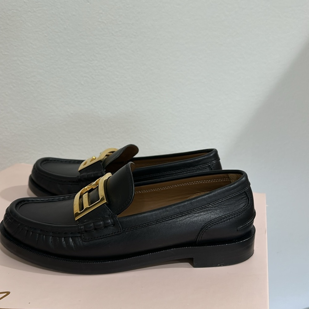 FENDI  Baguette Calfleather Loafers - Picture 9 of 10
